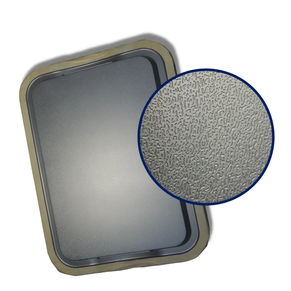 mould texturing on melamine tray mould