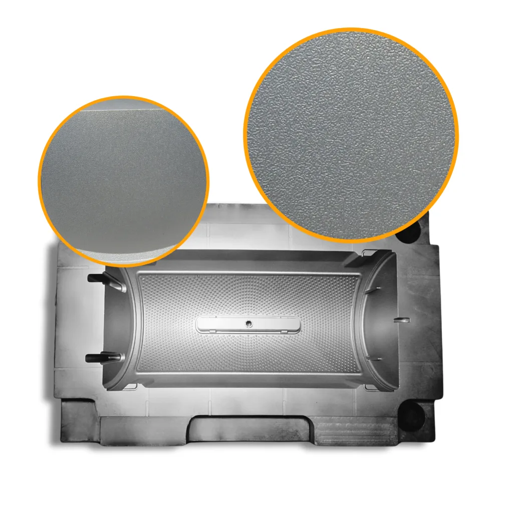 mould texturing on speaker mould