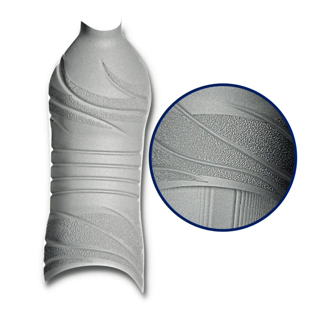 mould texturing service on aquafina water bottle mould