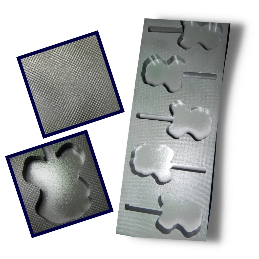 mould texturing service on medicine package