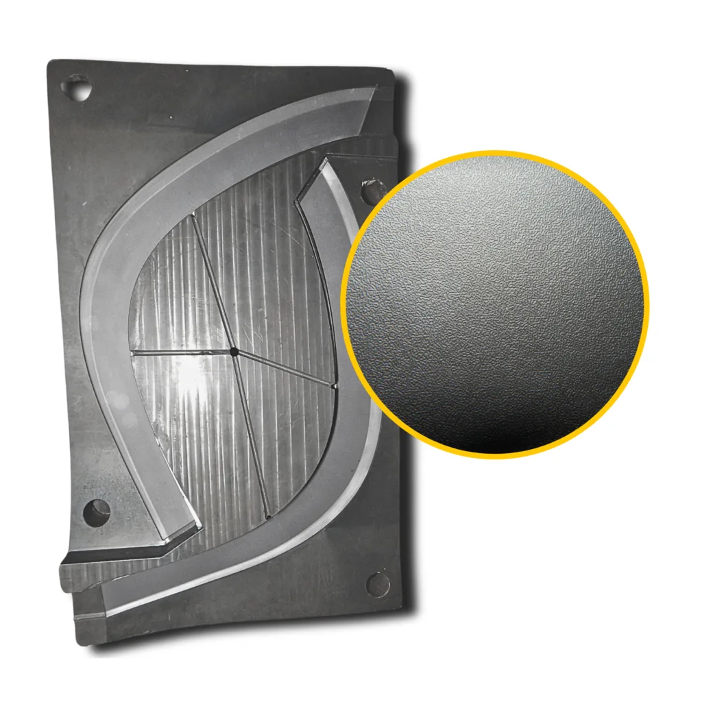 mould texturing service on toyota fortuner flare mould